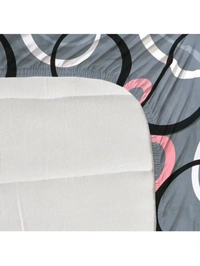 Panipat textile Hub 180 TC Microfiber Super Soft Fitted (Elastic) Double Bedsheet with 2 Pillow cover - Grey