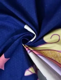 Panipat textile Hub 180 TC Microfiber Super Soft Fitted (Elastic) Double Bedsheet with 2 Pillow cover - Navy Blue