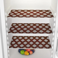 Fabolic  3 Fridge Mat Maroon Damash Print