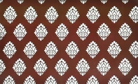 Fabolic  3 Fridge Mat Maroon Damash Print