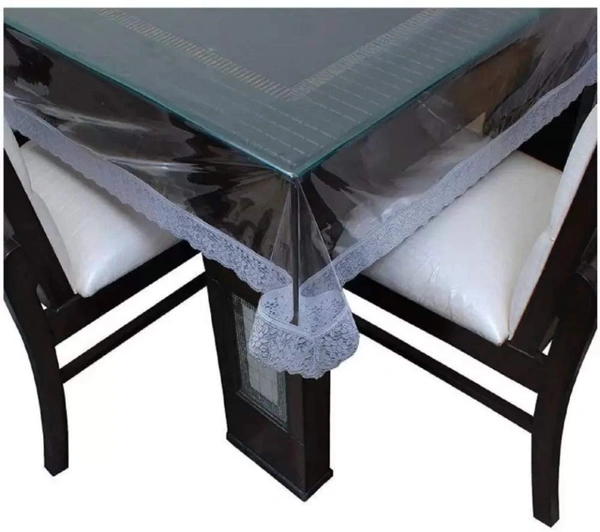 Dining Table Cover 6 Seater PVC Center Transparent Dining Table Cover