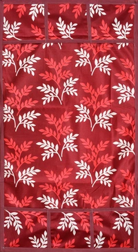 Fabolic Refrigerator Top Cover Maroon Pack of 1