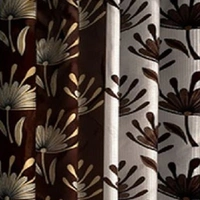 Federica polyester Eyelet  Suprimo Printed Design curtains Pack of 2 - Long Door (4x9 Feet)