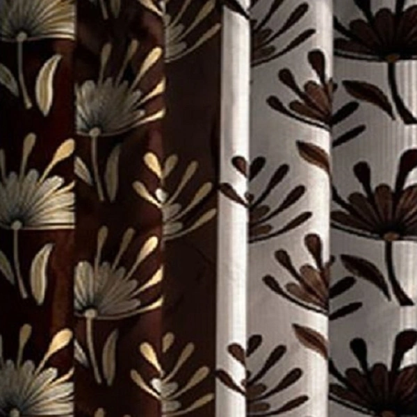 Federica polyester Eyelet  Suprimo Printed Design curtains Pack of 2 - Long Door (4x9 Feet)