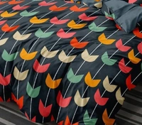 Home Garage 140 TC Microfiber 3D Printed Super Soft Flat Double Bedsheet  With 2 pillow cover - Double Bedsheet