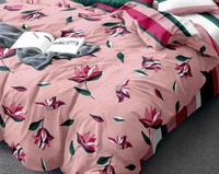 Home Garage 140 TC Microfiber 3D Printed Super Soft Flat Double Bedsheet  With 2 pillow cover - Double Bedsheet