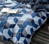 Home Garage 140 TC Microfiber 3D Printed Super Soft Flat Double Bedsheet  With 2 pillow cover - Double Bedsheet