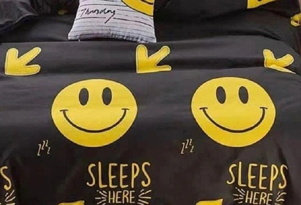 Home Garage 140 TC Microfiber 3D Printed Super Soft Flat Double Bedsheet  With 2 pillow cover - Double Bedsheet