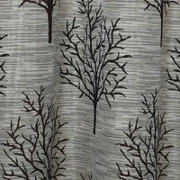 Home Garage Polyester Eyelet Brown Jute jacquard curtains Pack of 2 - Long Door (4x9 Feet)