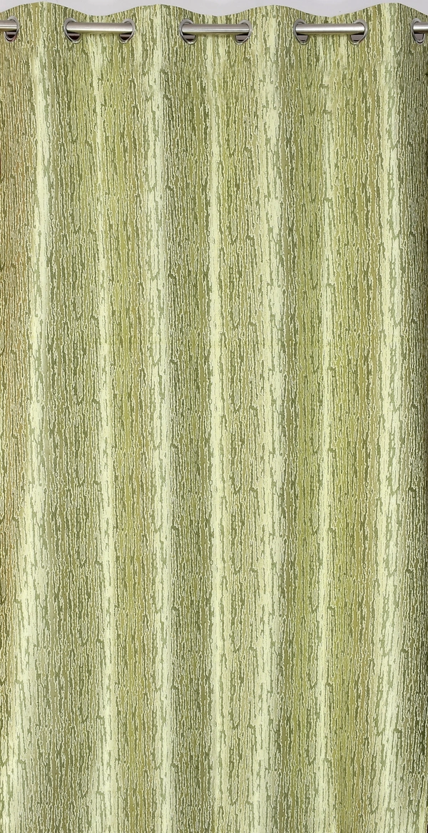 Home Garage  Polyester Eyelet Green Designer Print curtains Pack of 2 - Window (4x5 Feet)