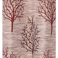 Home Garage Polyester Eyelet Maroon Jute jacquard curtains Pack of 2 - Window (4x5 Feet)