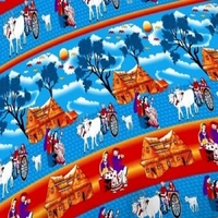 Painpat Textile Hub 140 TC Microfiber Double Floral Flat Bedsheet  with 2 pillow cover - Double Bedsheet