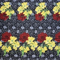 Painpat Textile Hub 140 TC Microfiber Double Floral Flat Bedsheet  with 2 pillow cover - Double Bedsheet