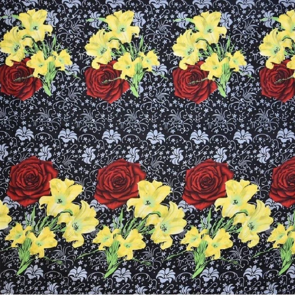 Painpat Textile Hub 140 TC Microfiber Double Floral Flat Bedsheet  with 2 pillow cover - Double Bedsheet