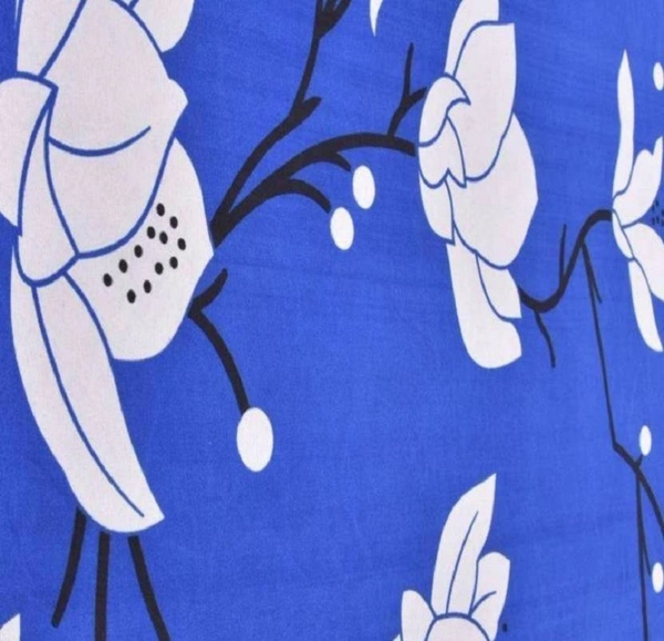 Painpat Textile Hub 140 TC Microfiber Double Floral Flat Bedsheet  with 2 pillow cover - Double Bedsheet