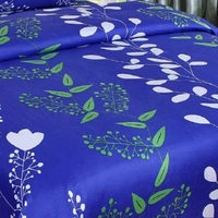 Painpat Textile Hub 140 TC Microfiber Floral Double  Flat Bedsheet  with 2 pillow cover - Double Bedsheet