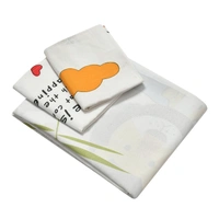 Panipat Textile Hub 140 TC Microfiber 3D Lion Printed Flat Double Bedsheet  With 2 pillow cover - Double Bedsheet