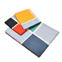 Panipat Textile Hub 140 TC Microfiber 3D Multi Box Printed Flat Double Bedsheet  With 2 pillow cover - Single Bedsheet