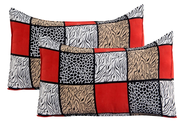 Panipat Textile Hub 140 TC Microfiber 3D Printed Flat Double Bedsheet  With 2 pillow cover - Double Bedsheet