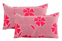 Panipat Textile Hub 140 TC Microfiber 3D Printed Flat Double Bedsheet  With 2 pillow cover - Double Bedsheet