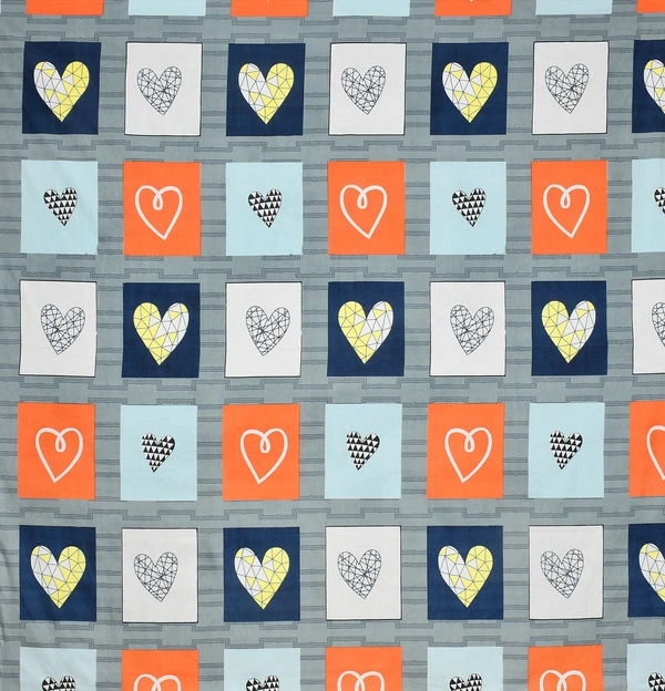 Panipat Textile Hub 140 TC Microfiber 3D Printed Flat Double Bedsheet  With 2 pillow cover - Double Bedsheet