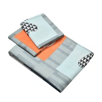 Panipat Textile Hub 140 TC Microfiber 3D Printed Flat Double Bedsheet  With 2 pillow cover - Double Bedsheet