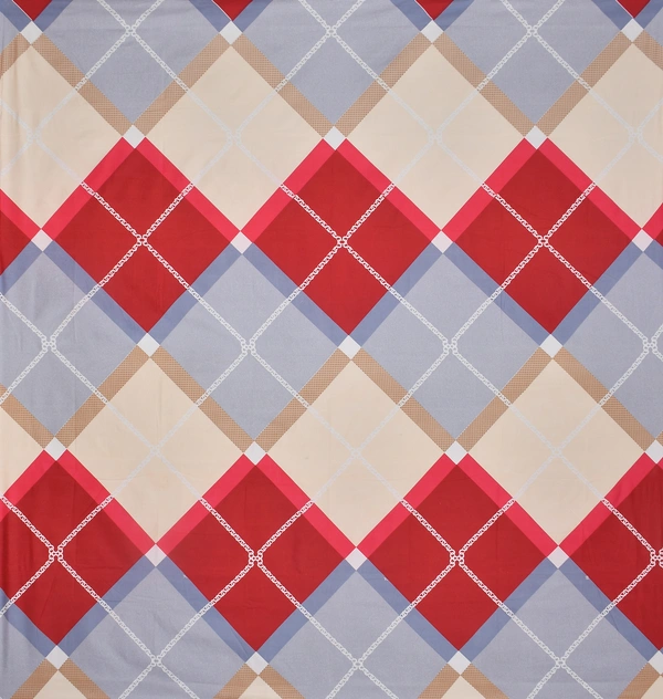 Panipat Textile Hub 140 TC Microfiber 3D Printed Flat Double Bedsheet  With 2 pillow cover - Single Bedsheet