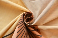 Panipat Textile Hub 140 TC Microfiber 3D Printed Flat Double Bedsheet  With 2 pillow cover - Single Bedsheet