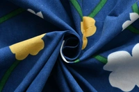 Panipat Textile Hub 140 TC Microfiber 3D Printed Flat Double Bedsheet  With 2 pillow cover - Double Bedsheet