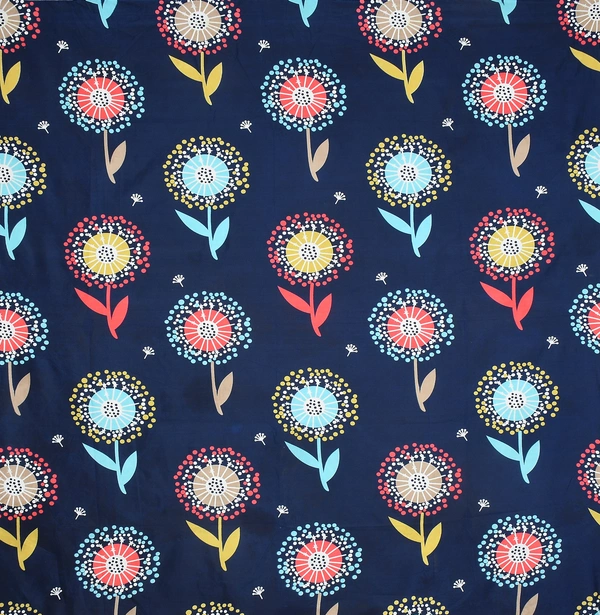 Panipat Textile Hub 140 TC Microfiber 3D Printed Flat Double Bedsheet  With 2 pillow cover - Single Bedsheet