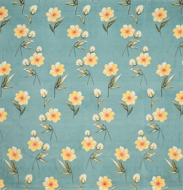 Panipat Textile Hub 140 TC Microfiber 3D Printed Flat Double Bedsheet  With 2 pillow cover - Double Bedsheet