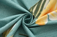 Panipat Textile Hub 140 TC Microfiber 3D Printed Flat Double Bedsheet  With 2 pillow cover - Double Bedsheet