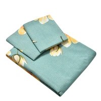 Panipat Textile Hub 140 TC Microfiber 3D Printed Flat Double Bedsheet  With 2 pillow cover - Double Bedsheet