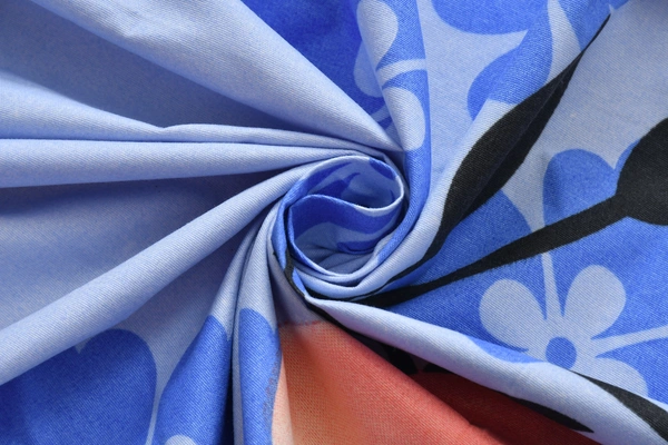 Panipat Textile Hub 140 TC Microfiber 3D Printed Flat Double Bedsheet  With 2 pillow cover - Single Bedsheet