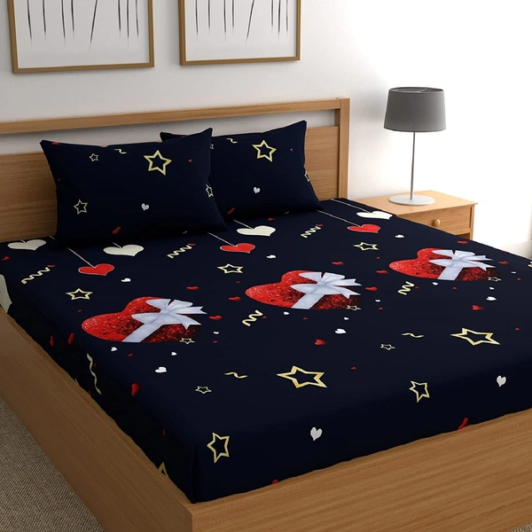 Panipat Textile Hub 140 TC Microfiber Double Floral Flat Bedsheet  (Pack of 1) - Double Bedsheet