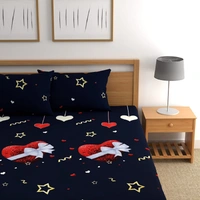 Panipat Textile Hub 140 TC Microfiber Double Floral Flat Bedsheet  (Pack of 1) - Double Bedsheet