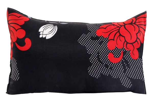 Panipat Textile Hub 140 TC Microfiber Single Floral Flat Bedsheet with 1 pillow cover - Single Bedsheet