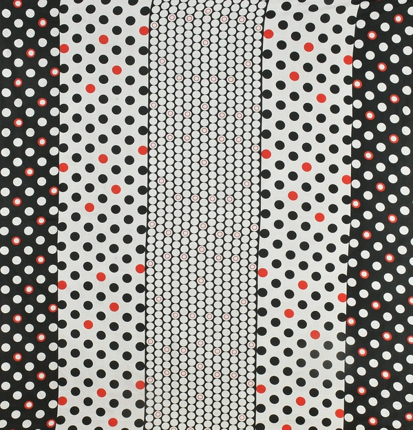 Panipat Textile Hub 140 TC Microfiber  White 3D Printed Flat Double Bedsheet  With 2 pillow cover - Double Bedsheet