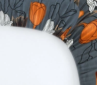 Panipat textile Hub 180 TC Microfiber Super Soft Fitted (Elastic) Double Bedsheet with 2 Pillow cover