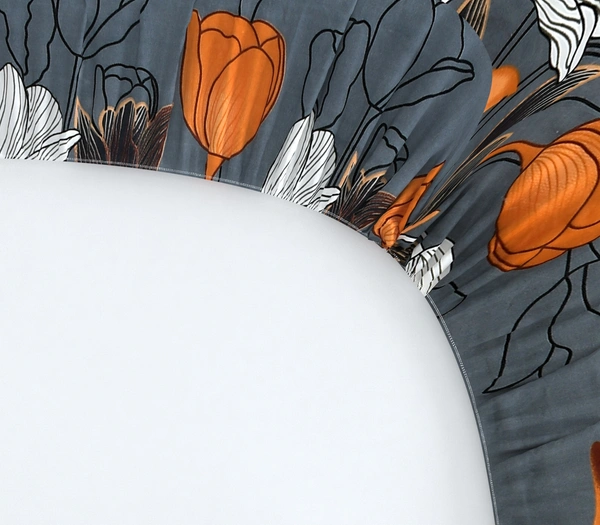 Panipat textile Hub 180 TC Microfiber Super Soft Fitted (Elastic) Double Bedsheet with 2 Pillow cover