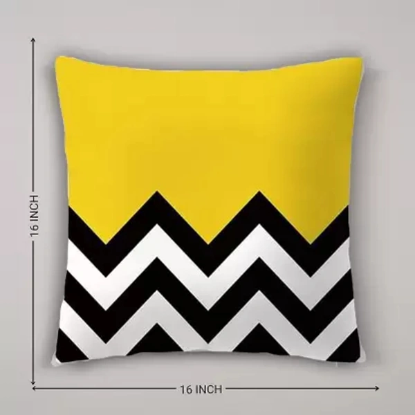 Panipat Textile Hub 3D digital printed Cushion Cover Pack of 5 ( 16 inch x 16 Inch)