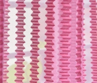 Panipat Textile Hub  Net Semi Transparent tissue Curtain (Self Design, Rani Pink Tissue) Pack of 2 - Window (4x5 Feet)