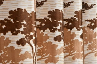 Panipat Textile Hub Polyester Eyelet Aqua Printed Design curtains Pack of 2 - Window (4x5 Feet)