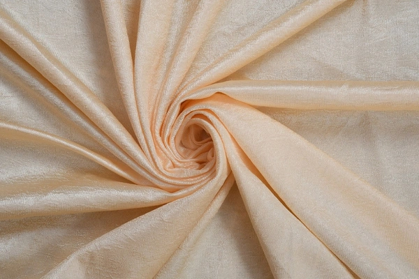 Panipat Textile Hub Polyester Eyelet Beige (Cream) Solid Plain curtains Pack of 2 - Long Door (4x9 Feet)