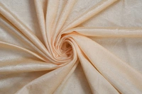 Panipat Textile Hub Polyester Eyelet Beige (Cream) Solid Plain curtains Pack of 2 - Window (4x5 Feet)