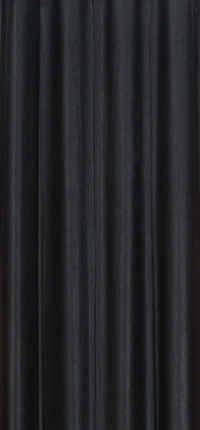 Panipat Textile Hub Polyester Eyelet Black Solid Plain curtains Pack of 2 - Window (4x5 Feet)