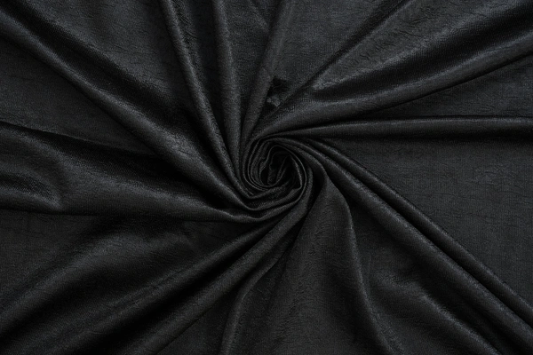 Panipat Textile Hub Polyester Eyelet Black Solid Plain curtains Pack of 2 - Window (4x5 Feet)