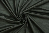 Panipat Textile Hub Polyester Eyelet Dark Green Solid Plain curtains Pack of 2 - Long Door (4x9 Feet)