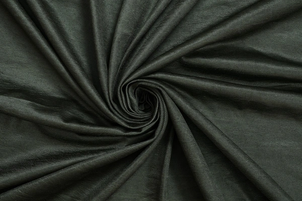 Panipat Textile Hub Polyester Eyelet Dark Green Solid Plain curtains Pack of 2 - Long Door (4x9 Feet)