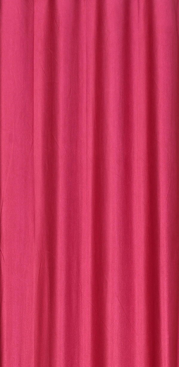 Panipat Textile Hub Polyester Eyelet Dark Pink Solid Plain curtains Pack of 2 - Window (4x5 Feet)